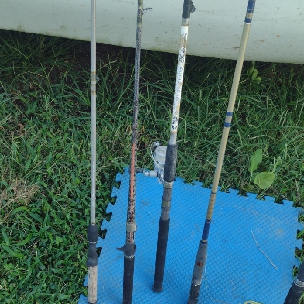 Fishing Rod Set (4)- Black and Tan